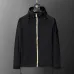 Burberry Men's Black Hooded Windbreaker Jacket with Brand Emblem #A54306
