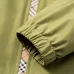 Burberry Stylish Olive Green Hooded Windbreaker Jacket with Brand Detailing #A54305
