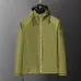 Burberry Stylish Olive Green Hooded Windbreaker Jacket with Brand Detailing #A54305