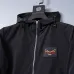 Fendi Men's Hooded Windbreaker Jacket with Embroidered Logo #A54234