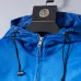 Gucci Men's Gradient Hooded Jacket Blue and White with Signature GG Pattern #A54304