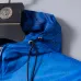 Gucci Men's Gradient Hooded Jacket Blue and White with Signature GG Pattern #A54304