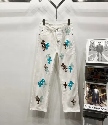 Chrome Hearts Jeans for Men White #A53720