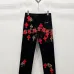 Chrome Hearts Red, White, Black, &amp; Leopard Cross Patch Carpenter Pants #A53418
