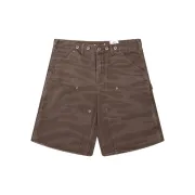 Hellstar Brown Camo Denim Shorts Rugged Utility Meets Street Edge #A54221