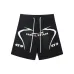 Hellstar Short pants Black/Grey/Red #A53237