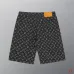 Louis Vuitton Black Denim Print Shorts #A52983