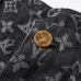 Louis Vuitton Black Denim Print Shorts #A52983