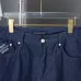 Louis Vuitton Lettering embroidered denim shorts #A52982