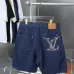 Louis Vuitton Lettering embroidered denim shorts #A52982