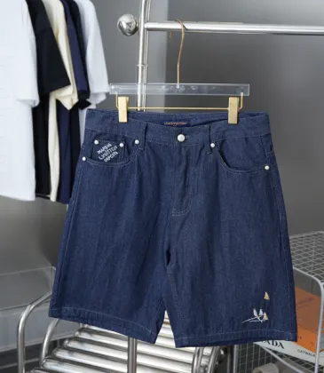 Louis Vuitton Lettering embroidered denim shorts #A52982