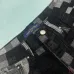 Louis Vuitton Pants for Louis Vuitton Short Pants for men Black plaid jeans short #A52978