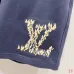 Louis Vuitton Short Pants for men Pure Cotton Black/Blue #A52979
