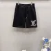 Louis Vuitton Short Pants for men Pure Cotton Black/Blue #A52979