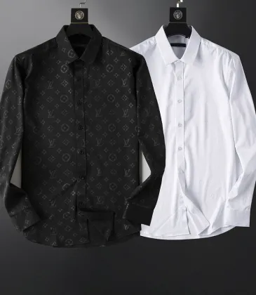 Louis Vuitton Men's Stylish Long Sleeve Shirts - Monogram &amp; White Classics - Special Deal #A53903