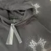 AMIRI Black Hoodie With Intricate Silver Back Graphic And Brand Name #A54291