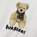 Black/White Sweatshirt With Cute Teddy Bear And Burberry - Inspired Scarf Design #A54392