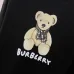 Black/White Sweatshirt With Cute Teddy Bear And Burberry - Inspired Scarf Design #A54392