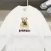 Black/White Sweatshirt With Cute Teddy Bear And Burberry - Inspired Scarf Design #A54392