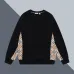 Burberry Inspired Beige/Black Sweatshirt With Signature Check Pattern Panels #A54280