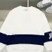 Burberry - Inspired White/Black Sweatshirt With Navy Stripe And Iconic Motif Design #A54393