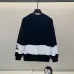Burberry - Inspired White/Black Sweatshirt With Navy Stripe And Iconic Motif Design #A54393
