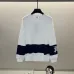 Burberry - Inspired White/Black Sweatshirt With Navy Stripe And Iconic Motif Design #A54393
