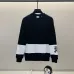 Burberry - Inspired White/Black Sweatshirt With Navy Stripe And Iconic Motif Design #A54393