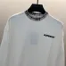 Burberry White/Black Sweatshirt With Signature Check Collar And Brand Logo Detailing #A54395