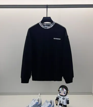 Burberry White/Black Sweatshirt With Signature Check Collar And Brand Logo Detailing #A54395