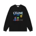 Celine Black Long Sleeve Sweatshirt With Playful House Tree Sun Graphic Design #A54301