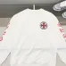 Chrome Hearts Black/White Sweatshirt With Red Cross And Gothic Logo Print On Back And Sleeves #A54389