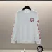 Chrome Hearts Black/White Sweatshirt With Red Cross And Gothic Logo Print On Back And Sleeves #A54389