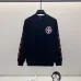 Chrome Hearts Black/White Sweatshirt With Red Cross And Gothic Logo Print On Back And Sleeves #A54389