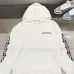 Chrome Hearts White Hoodie With Intricate Gothic Pink Black Logo And Sleeve Patterns #A54422