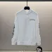 Chrome Hearts White Hoodie With Intricate Gothic Pink Black Logo And Sleeve Patterns #A54422