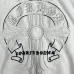 Chrome Hearts White/Black/Blue Hoodie Featuring Gothic Cross and Letter Embroidery Artwork #A54266