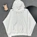 Chrome Hearts White/Black/Blue Hoodie Featuring Gothic Cross and Letter Embroidery Artwork #A54266