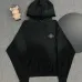 Chrome Hearts White/Black/Blue Hoodie with Bold Black Cross Flower Embroidery Design #A54265