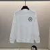 Stylish White/Black Chrome Hearts Sweatshirt With Classic Cross And Text Prints #A54390