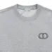 Dior Grey Crew Neck Sweatshirt With Iconic CD Logo For Timeless Luxury Style Grey/Black #A54275