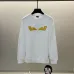 Fendi Black Sweatshirt With Iconic Yellow Monster Eye And Brand Logo Design #A54421