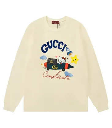 Gucci Cream Long - Sleeve Shirt With Hello Kitty Rocket And Brand Elements #A54299
