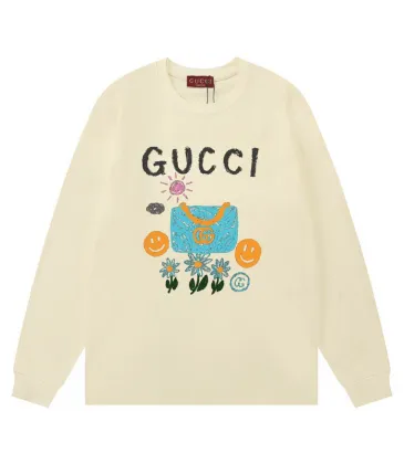 Gucci Cream Long Sleeve Shirt With Playful Graphic Prints And Brand Logo #A54300