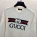 Gucci White Sweatshirt With Iconic Double G Logo And Web Stripe Design #A54420