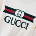 Gucci White Sweatshirt With Iconic Double G Logo And Web Stripe Design #A54420