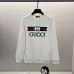 Gucci White Sweatshirt With Iconic Double G Logo And Web Stripe Design #A54420