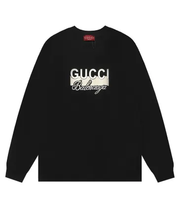White Gucci x Balenciaga Long Sleeve Shirt Featuring Iconic Brand Logos  #A54298