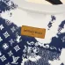 Louis Vuitton Inspired Monogram Pattern Patchwork Design White And Navy Sweatshirt #A54417