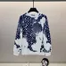 Louis Vuitton Inspired Monogram Pattern Patchwork Design White And Navy Sweatshirt #A54417
